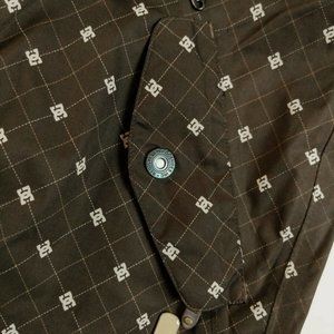 DC Logo Brown Tan Windbreaker Snowboard Pants XL